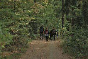 Žygiavome per miškingas vietoves