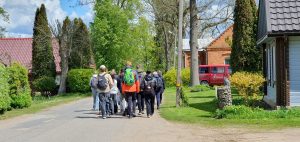 Žygis pradedamas nuo keliautojų namų.